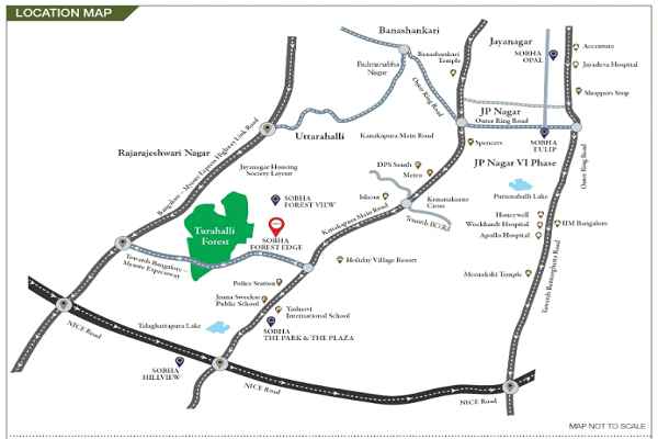 Sobha Forest Edge Location Map